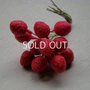 画像1: vintage cotton strawberry wire