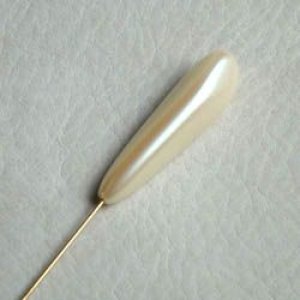 画像2: 36x10 Cream 1/2 Drilled long drop