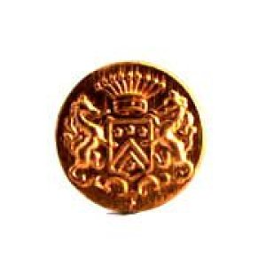 画像2: 2pcs brass Crown with Lion prong back