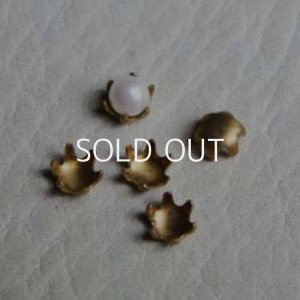 画像1: 4pcs 4mm pearl setting