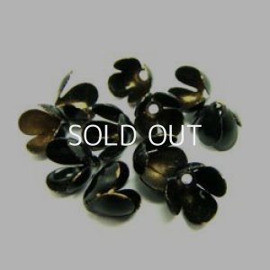 画像1: 11pcs painted beads cap "BLACK"