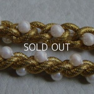 画像2: 16cm brass & pearl chain section