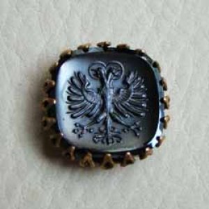 画像4: 20mm SQ hematite phoenix cameo
