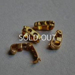 画像1: gilt 3×10 fold over clasp