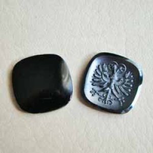 画像1: 20mm SQ hematite phoenix cameo