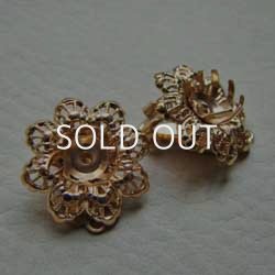 画像1: GP filigree flower earring base