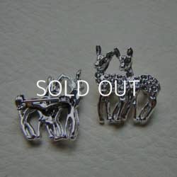 画像1: SP twin deer brooch base