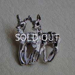 画像2: SP twin deer brooch base