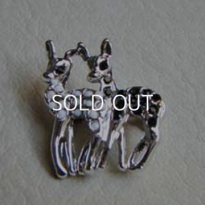 画像2: SP twin deer brooch base