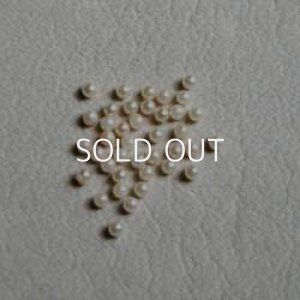 画像1: 40pcs 1.5mm ivory No-hole pearl