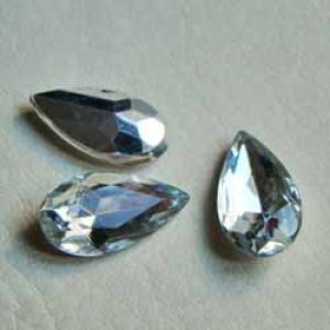 画像1: 20×10  pear "Crystal"  (セッティング付き)