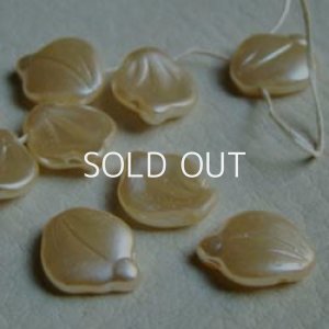 画像2: 15×12 cream leaf pearl