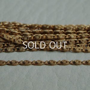 画像1: brass 1.5mm scroll design chain