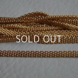 画像1: brass 3.5mm flat mesh chain 