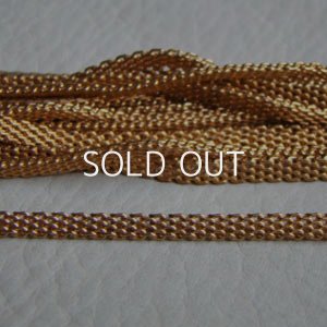 画像1: brass 3.5mm flat mesh chain 