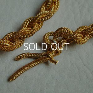画像2: 20cm brass 7mm braid mesh chain 