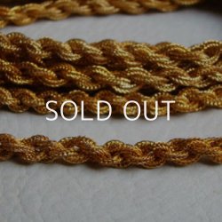 画像1: 20cm brass 6mm braid mesh chain 