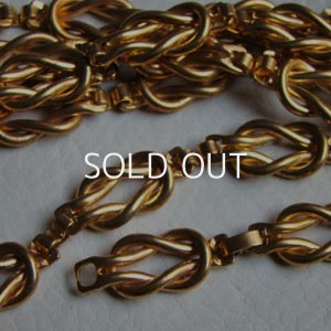 画像2: 19cm brass knot design chain section