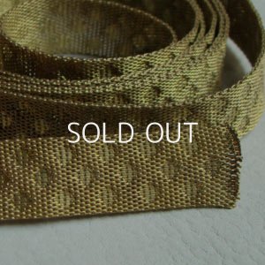 画像2: 18cm brass 15mm flat mesh chain 