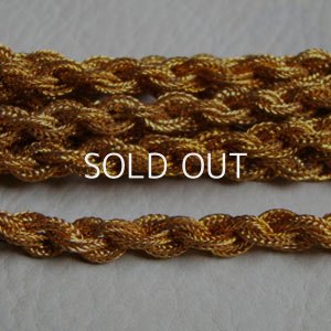 画像1: 20cm brass 7mm braid mesh chain 