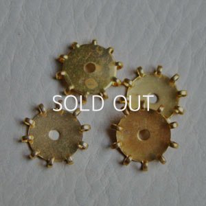 画像1: 2pcs 16mm brass 10-loop finding