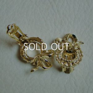 画像2: GP ribbon wreath earring base