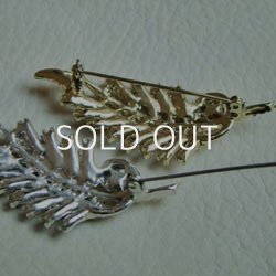 画像3: SP / GP Art Deco leaf brooch base