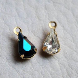 画像2: 2pcs 8×4.8 tear  "Jet AB"