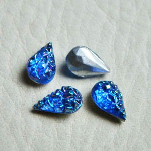 画像2: 2pcs 10×6 tear rhinestone