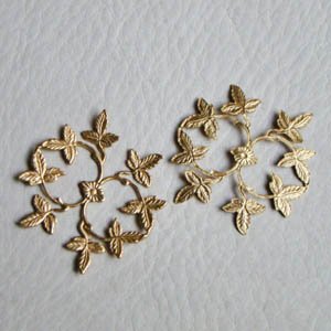 画像3: 36x39 brass leaf spray stamping