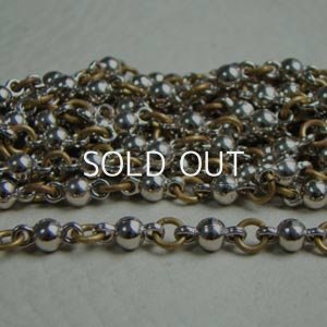 画像1: SP ball & Brass ring chain