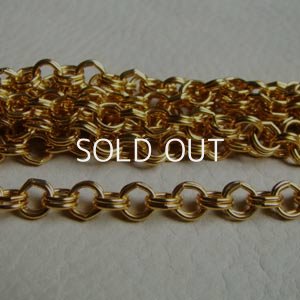 画像1: 95cm RGP 6mm double link chain