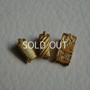 画像3: 2pcs brass 5×11 lined fold over clasp