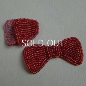 画像4: vintage bead Bow applique