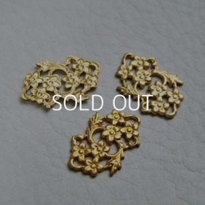 画像1: brass floral connector