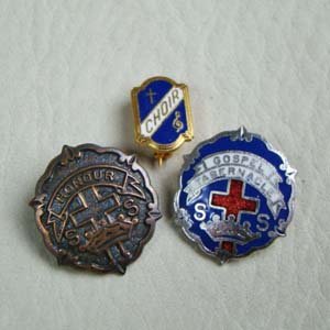 画像2: enameled metal Sunday School Pin