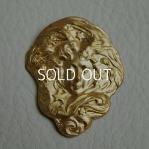 画像2: brass Lady Face stamping