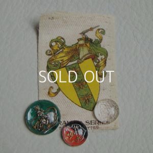 画像1: cigarette silk & glass cabochon set