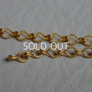 画像2: brass 4×3mm textured chain 