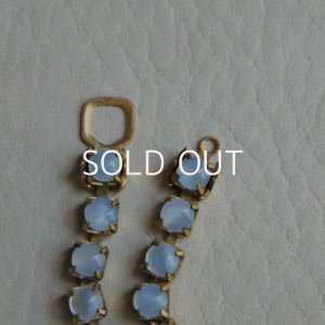 画像2: "blue opal" 4mm glass stone chain 
