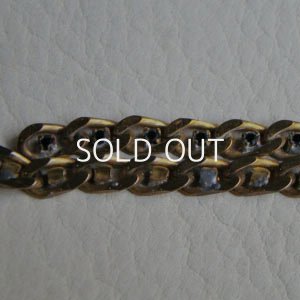 画像3: 5mm brass / Jet stone chain section
