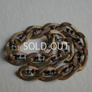 画像2: 7mm brass / Jet stone chain section