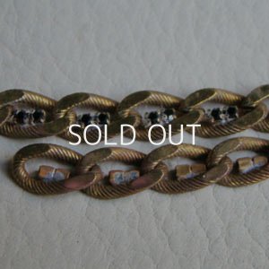 画像3: 7mm brass / Jet stone chain section