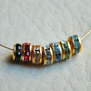 画像2: 5pcs SW 5mm Rondelle GP / Light Azore