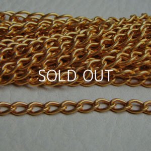 画像1: brass 6×4mm curb chain