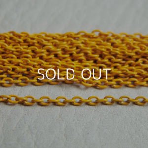 画像1: 34cm Yellow enamel chain section
