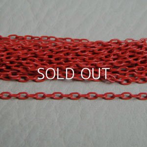 画像1: Red enamel chain 