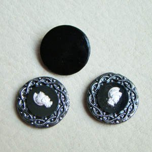 画像1: 18mm hematite Warrior cameo
