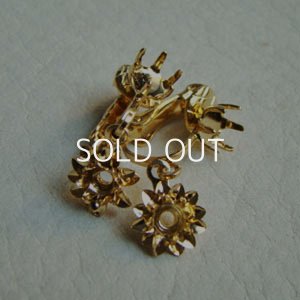 画像1: GP RD / flower earring finding