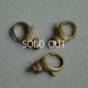 画像1: 20×10 brass large lobster claw